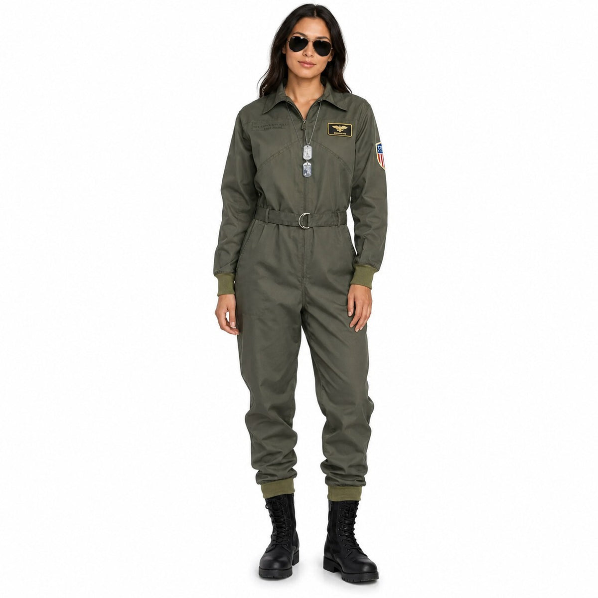 NWT Tipsy Elves Pilot Costume Green Size XXL