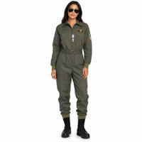 NWT Tipsy Elves Pilot Costume Green Size XXL