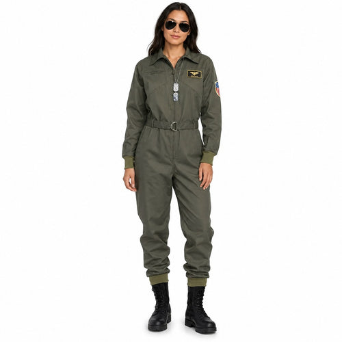 NWT Tipsy Elves Pilot Costume Green Size XXL
