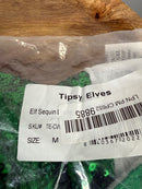 NWT Tipsy Elves Green Women's Elf Sequin Dress Size Medium