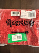 NWT Tipsy Elves Women's Red Sequin Skirt Size Large