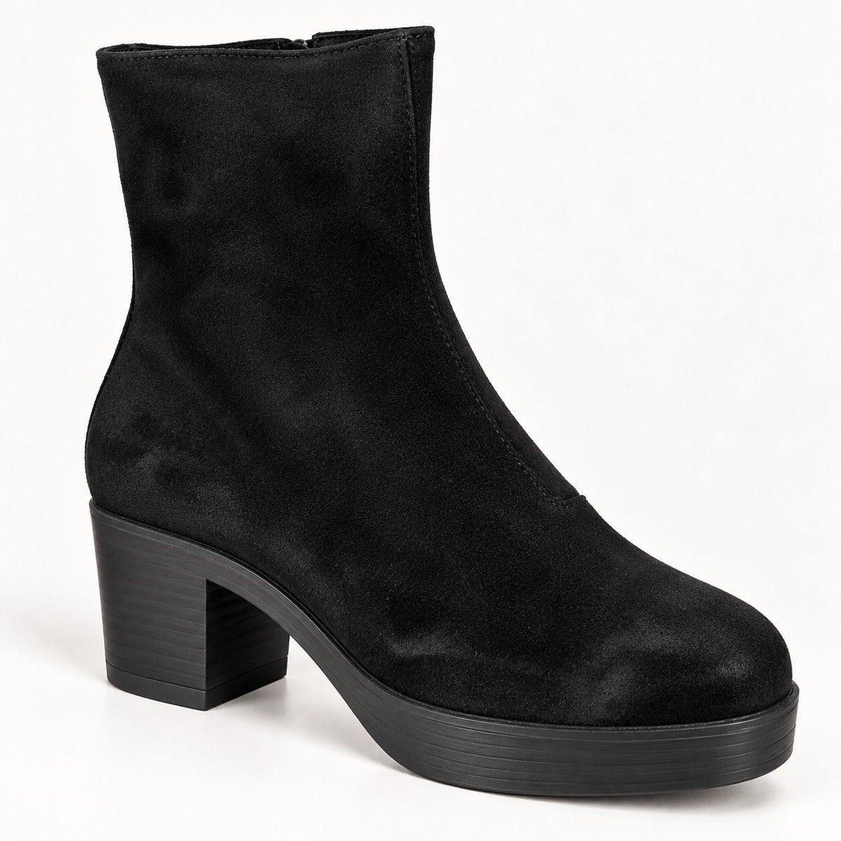 NWB Lazo Siren Obsidian Black Platform Ankle Boots Women's Size 10.5