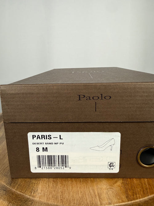NWB Linea Paolo Paris Desert Sand Pointed Toe Pumps Size 8