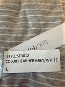 NWT Six Fifty Heather Gray Twist Front Short Sleeve Top Size Large