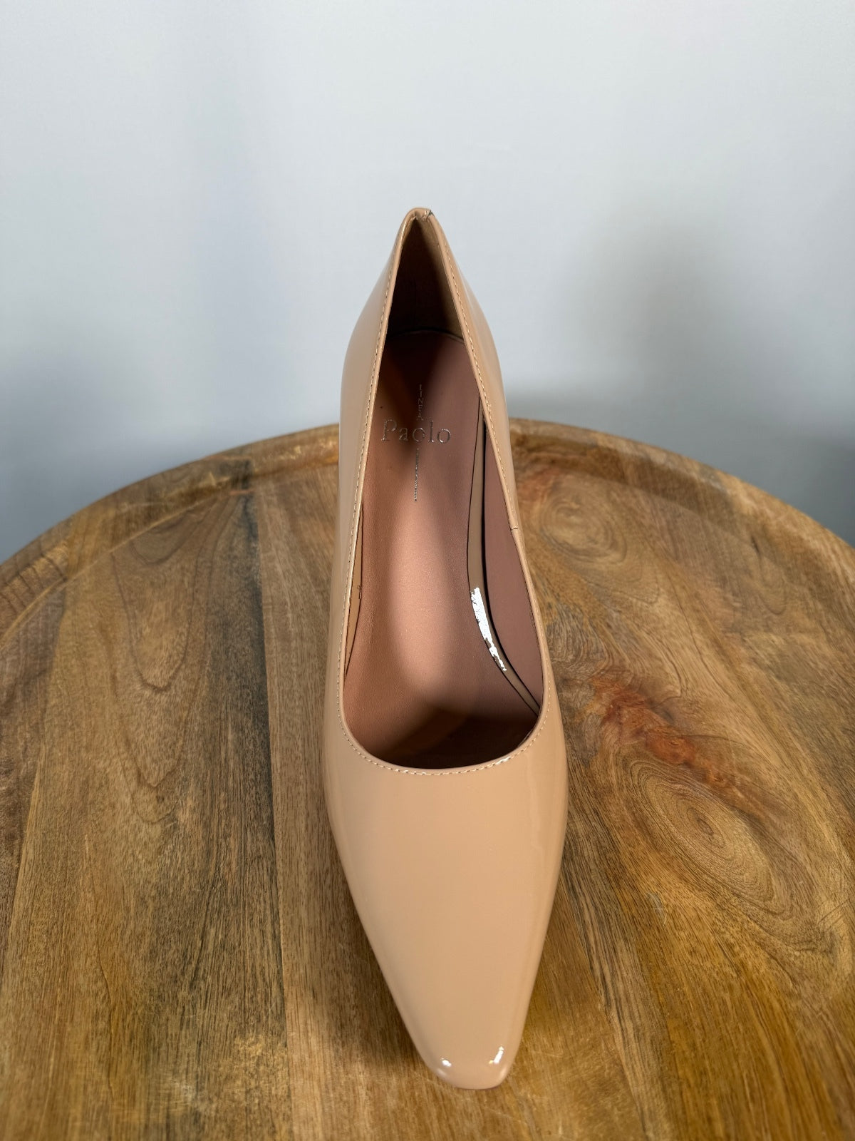 NWB Linea Paolo Polina Maple Sugar Patent Pointed Toe Pumps Size 9
