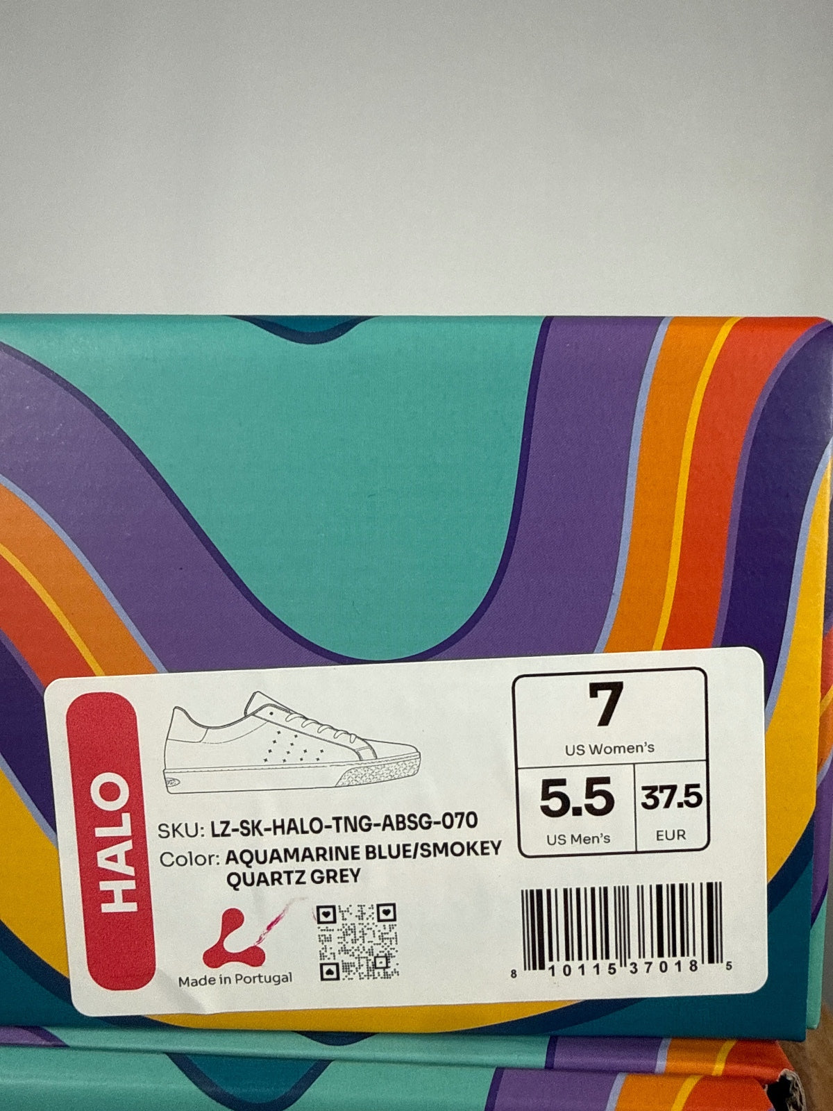 NWB Lazo Halo Aquamarine Blue Sneakers Women's Size 7