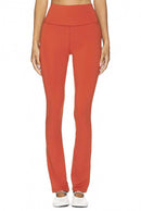 NWT Spiritual Gangster Vivienne Zip Flare Pants Redstone Medium