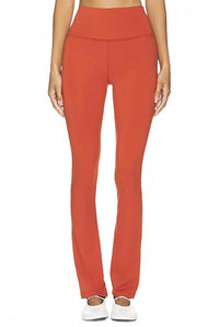 NWT Spiritual Gangster Vivienne Zip Flare Pants Redstone Medium