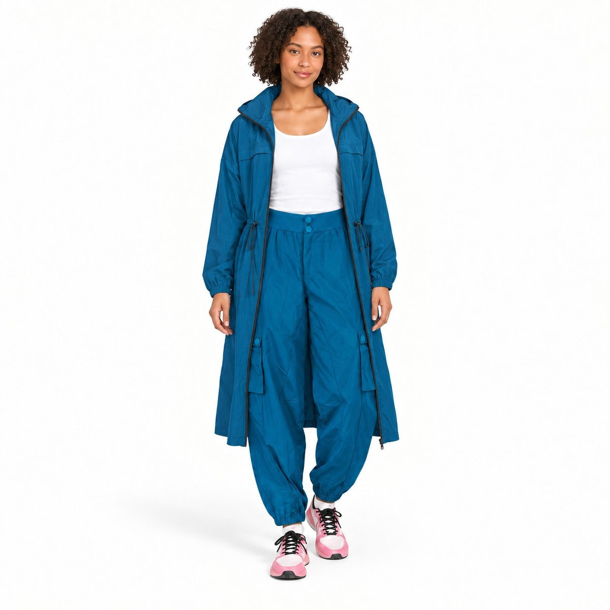 NWT Spiritual Gangster Women's Teal Blue Taylor Cargo Pant Size XS