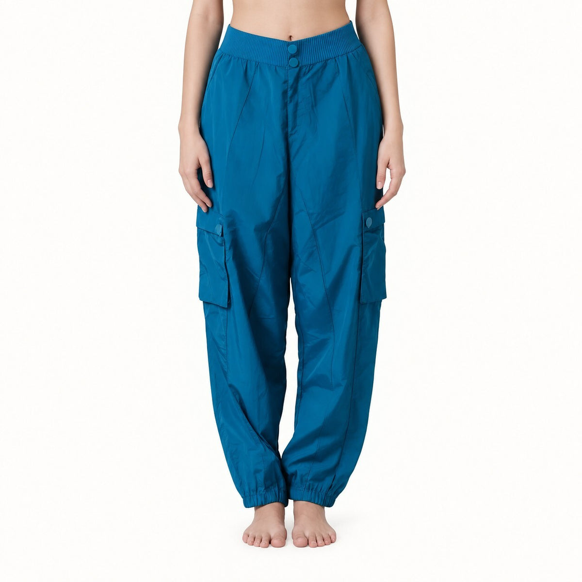 NWT Spiritual Gangster Women's Teal Blue Taylor Cargo Pant Size XS