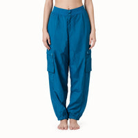 NWT Spiritual Gangster Women's Teal Blue Taylor Cargo Pant Size XS
