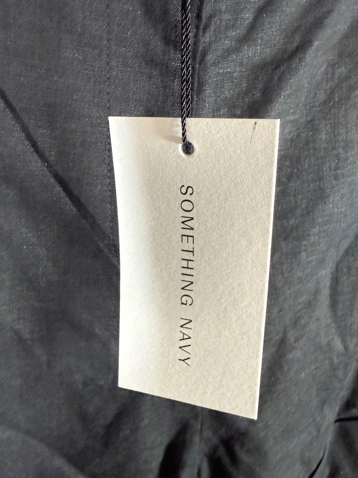 NWT Something Navy Black Pleated Cuffed Shorts Size XS