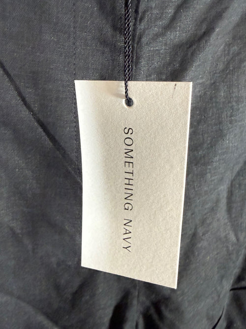 NWT Something Navy Black Pleated Cuffed Shorts Size XS