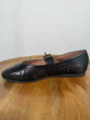 NWB Linea Paolo Miller Black Nappa Leather Mary Jane Flats Size 5