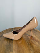 NWB Linea Paolo Polina Maple Sugar Patent Pointed Toe Pumps Size 7.5
