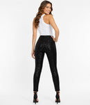 NWT Tipsy Elves Black Sequin High Waisted Leggings Size 1X