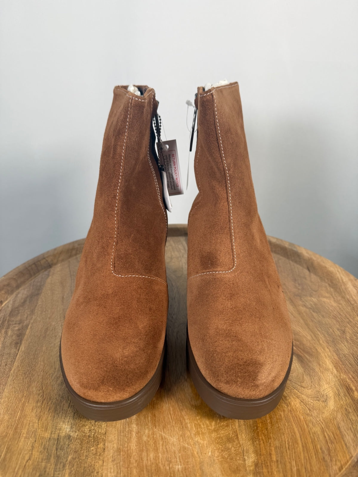 NWB Lazo Siren Goldstone Brown Ankle Boots Women's Size 8.5