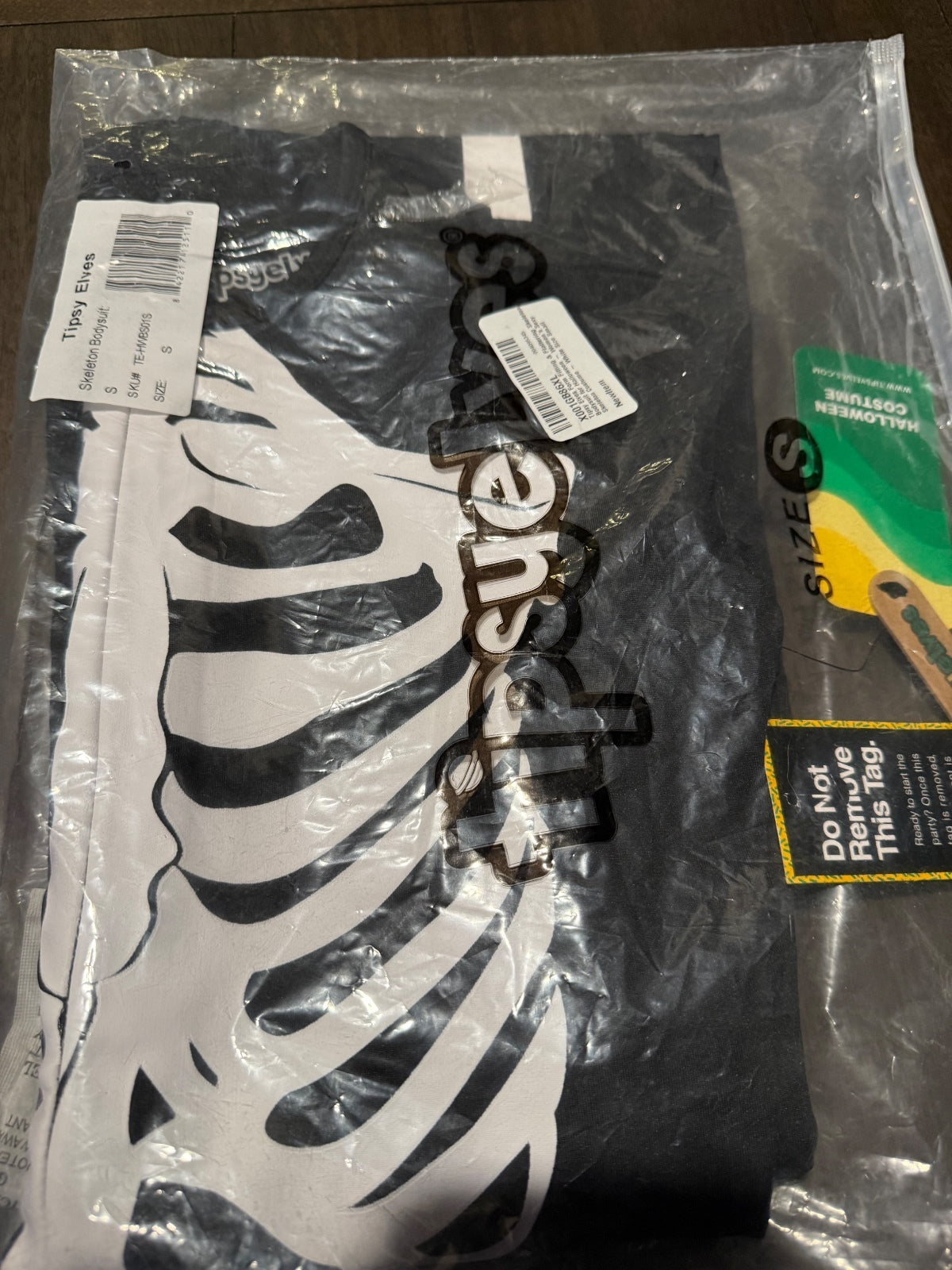 NWT Tipsy Elves Women's Skeleton Bodysuit Costume Size Small
