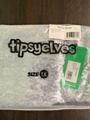 NWT Tipsy Elves Women's Silver Sequin Skirt Size 1X
