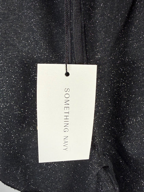 NWT Something Navy Something to Smile In Black Sweatshorts Size XS