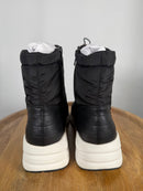 NWB Linea Paolo Gillie Black Puffer Wedge Sneaker Boots Size 6.5