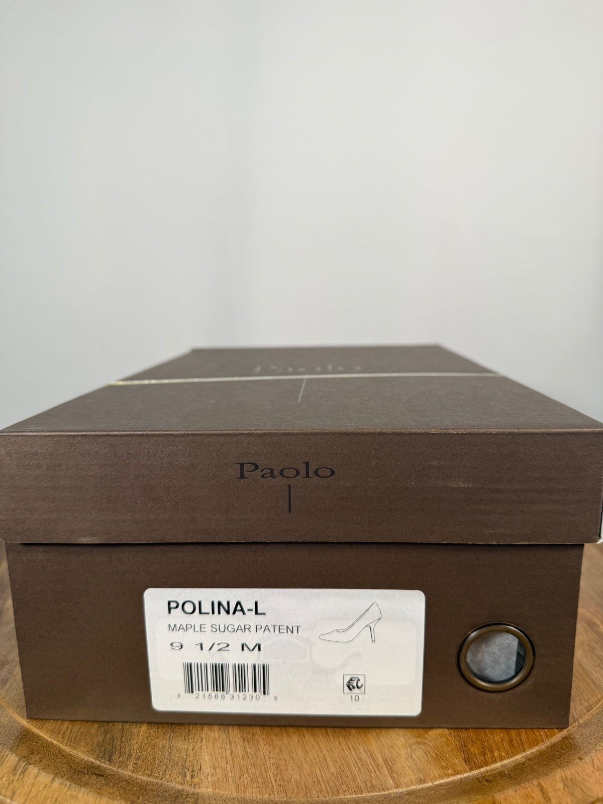 NWB Linea Paolo Polina Maple Sugar Patent Pointed Toe Pumps Size 9.5