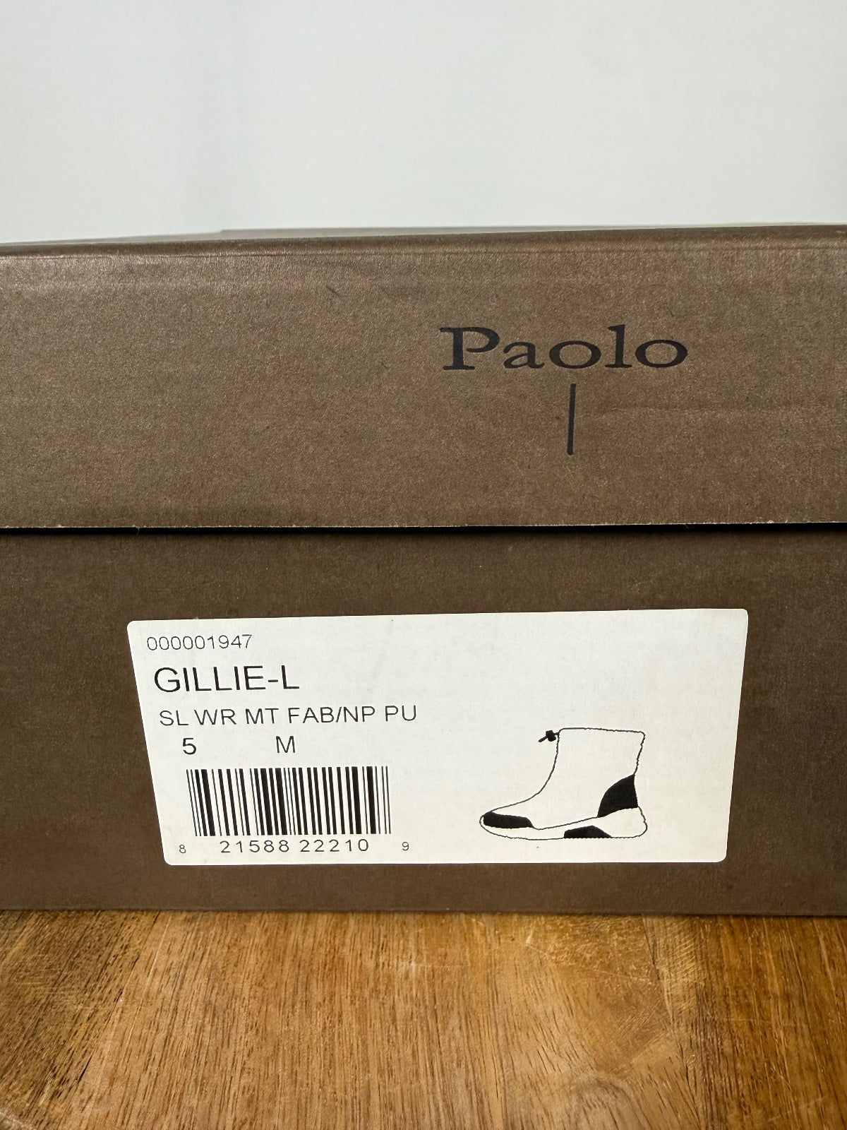 NWB Linea Paolo Gillie Silver Metallic Puffer Wedge Sneaker Boots Size 5