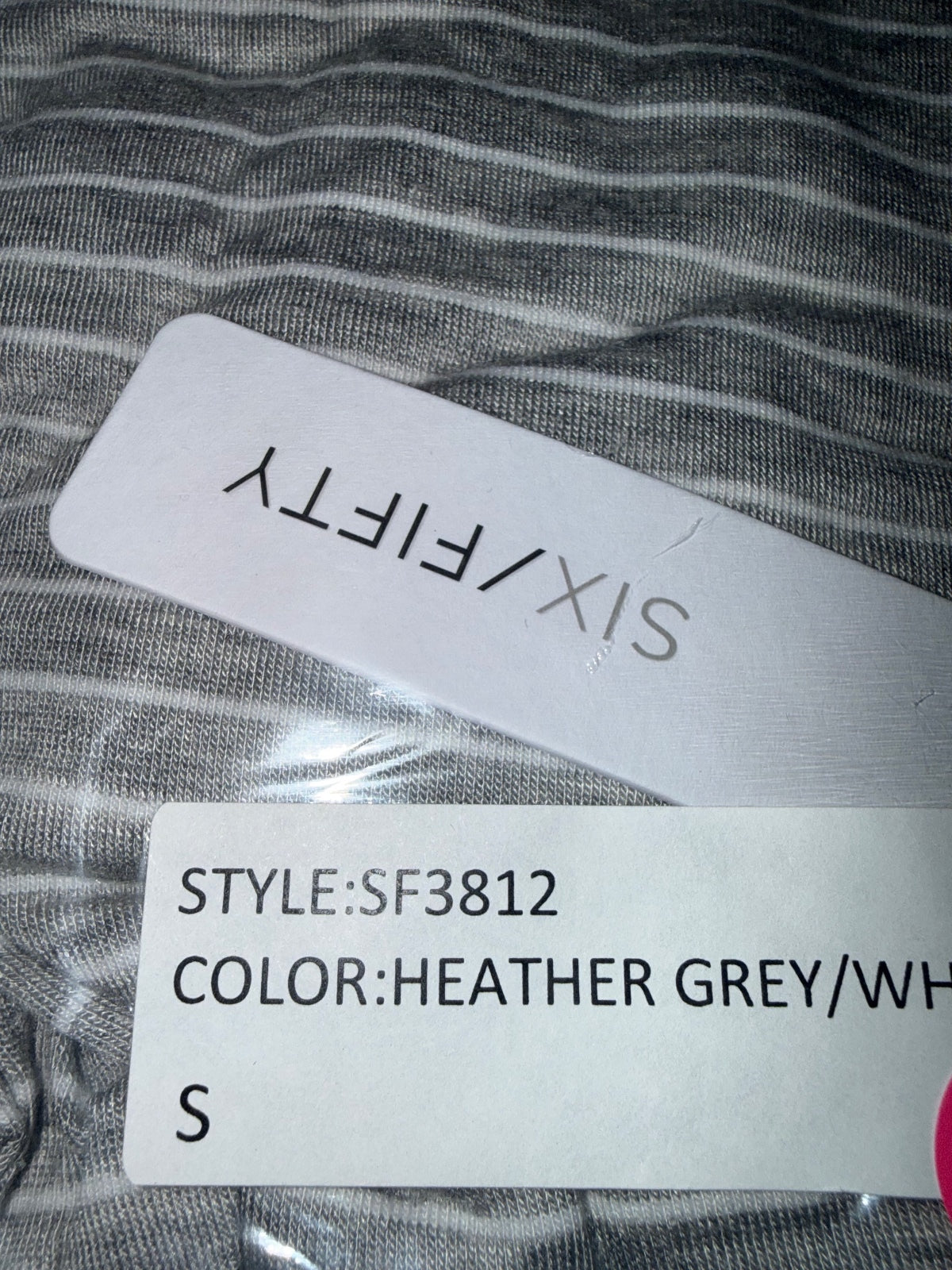 NWT Six Fifty Heather Gray Twist Front Short Sleeve Top Size Small