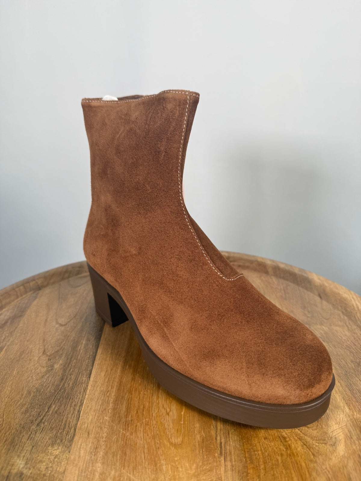 NWB Lazo Siren Goldstone Brown Ankle Boots Women's Size 8.5