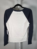 NWT Six Fifty White Navy Long Sleeve Top Size Large