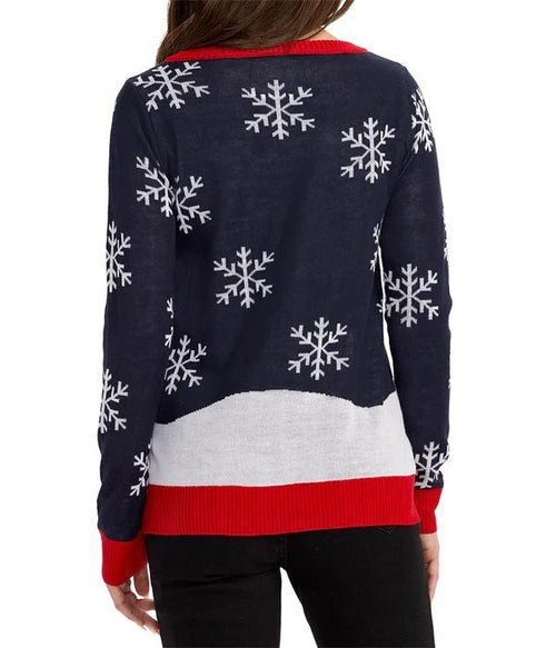 NWT Tipsy Elves Women's Winter Whale Tail Ugly Christmas Sweater Size Small