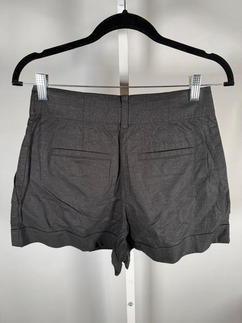 NWT Something Navy Black Pleated Cuffed Shorts Size XS