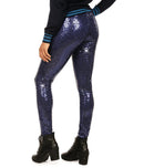 NWT Tipsy Elves Women's Blue Sequin Leggings Size XL