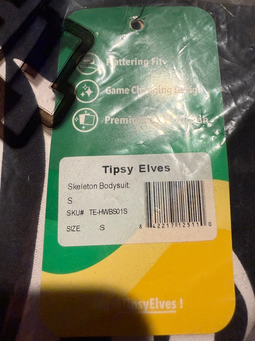 NWT Tipsy Elves Women's Skeleton Bodysuit Costume Size Small