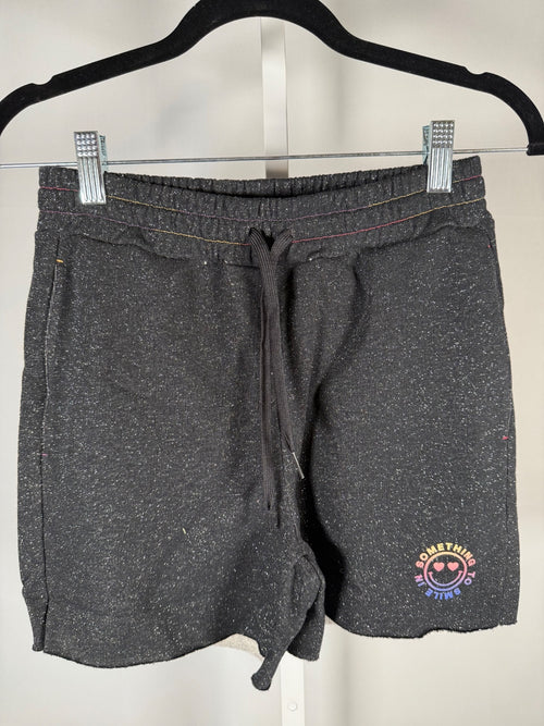 NWT Something Navy Something to Smile In Black Sweatshorts Size XS