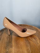 NWB Linea Paolo Polina Maple Sugar Patent Pointed Toe Pumps Size 7.5
