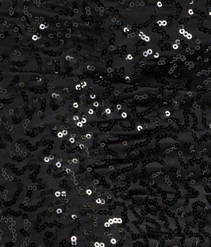 NWT Tipsy Elves Black Sequin High Waisted Leggings Size 1X