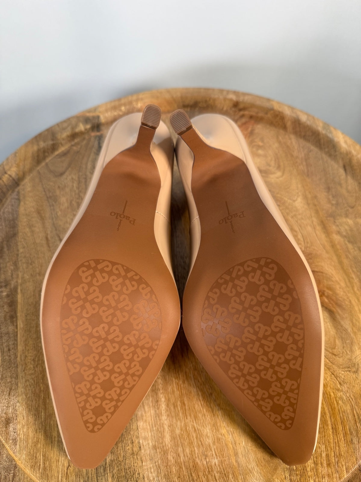 NWB Linea Paolo Polina Maple Sugar Patent Pointed Toe Pumps Size 6.5
