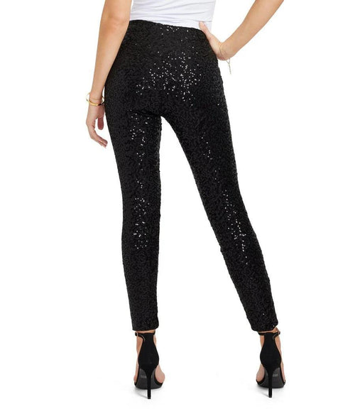 NWT Tipsy Elves Black Sequin High Waisted Leggings Size 1X