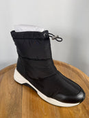 NWB Linea Paolo Gillie Black Puffer Wedge Sneaker Boots Size 9.5