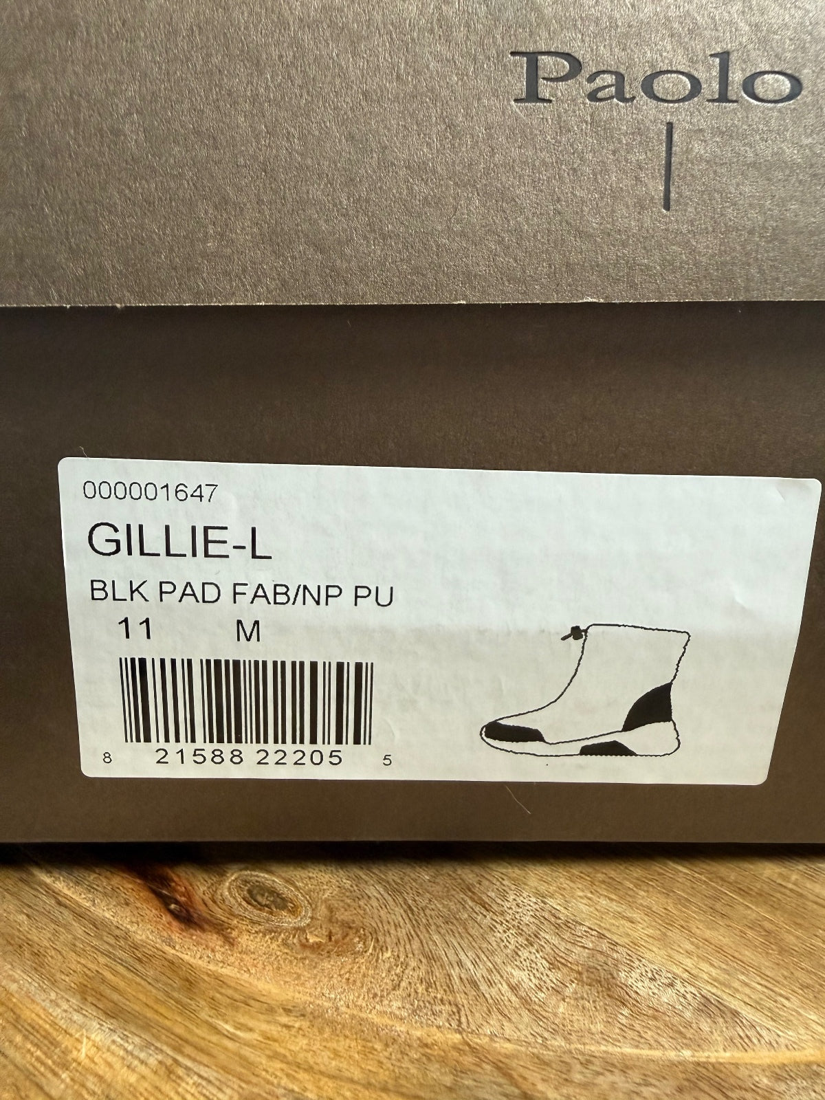 NWB Linea Paolo Gillie Black Puffer Wedge Sneaker Boots Size 11