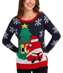 NWT Tipsy Elves Women's Winter Whale Tail Ugly Christmas Sweater Size Small