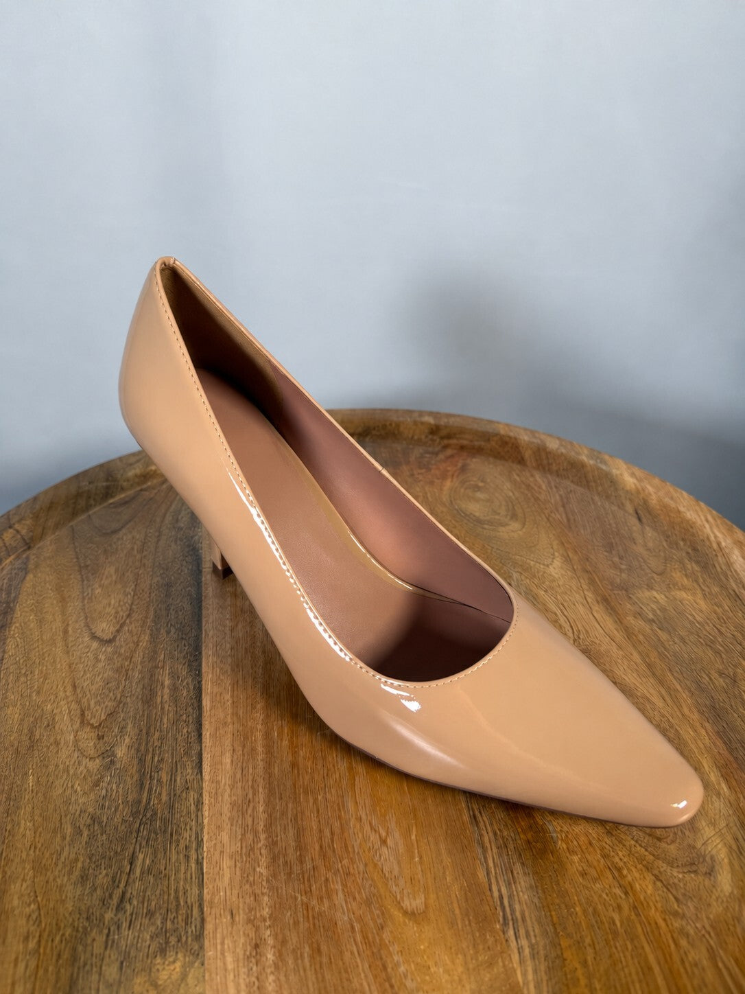 NWB Linea Paolo Polina Maple Sugar Patent Pointed Toe Pumps Size 10