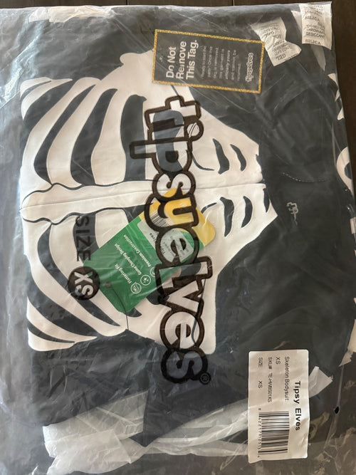 NWT Tipsy Elves Women's Skeleton Bodysuit Costume Size XS