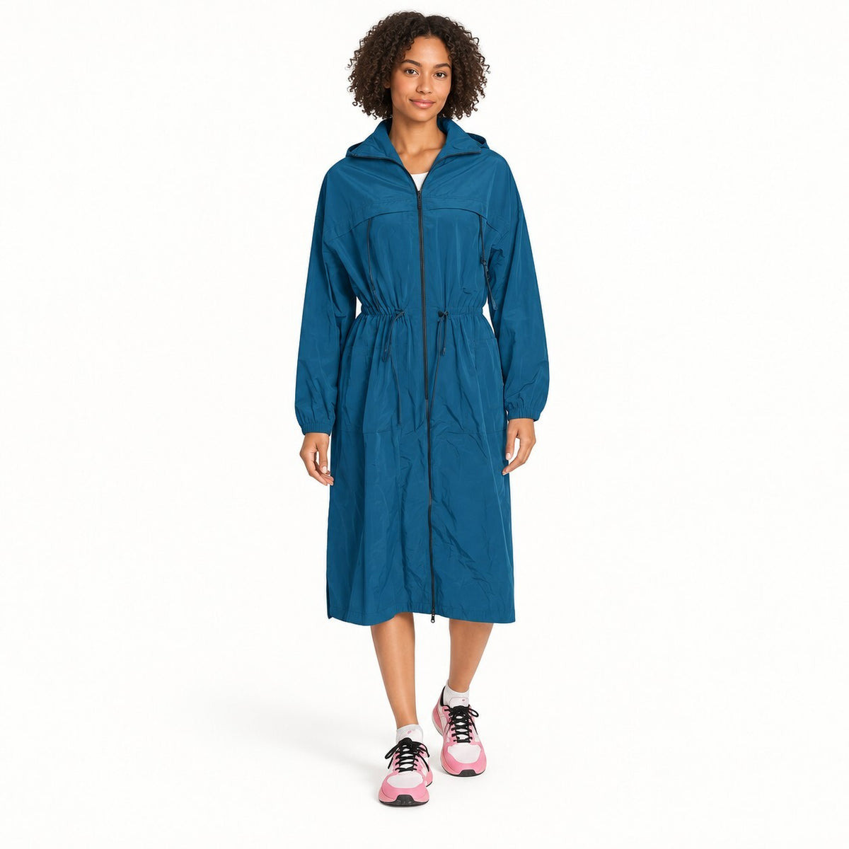 NWT Spiritual Gangster Natasha Blue Hooded Full-Zip Jacket Size Small