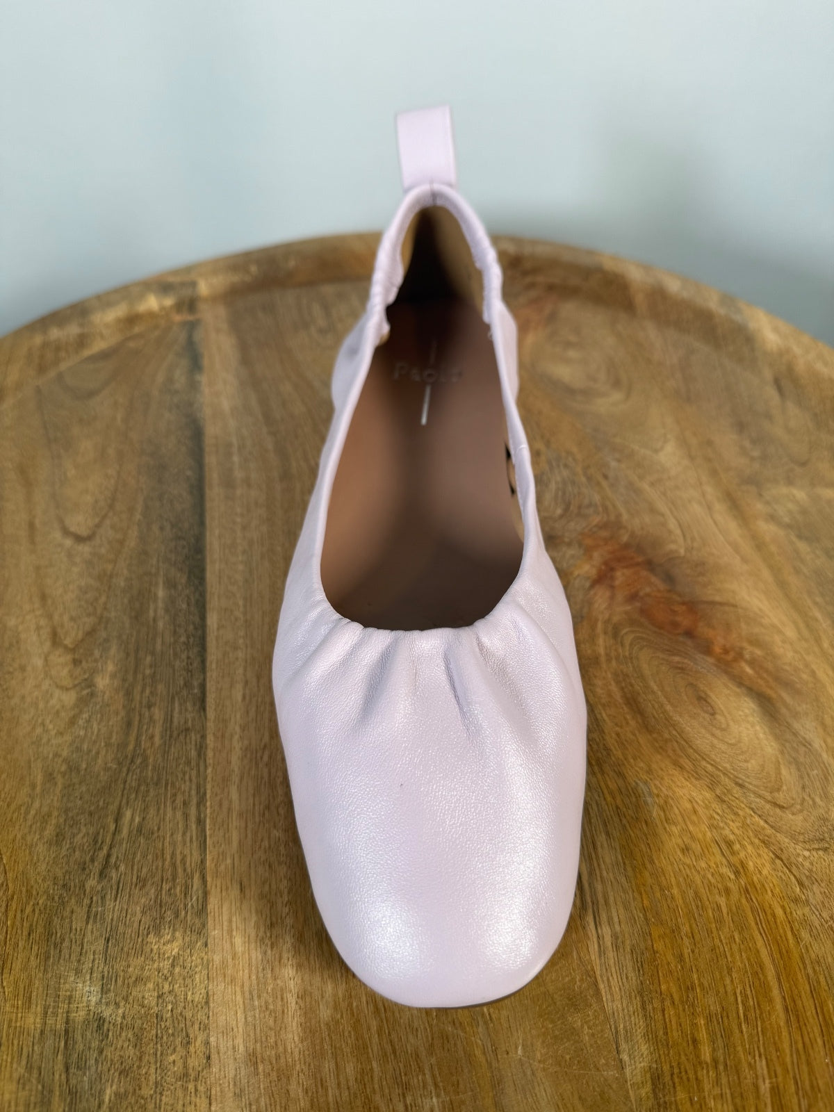 NWB Linea Paolo Newry Lavender Fog Nappa Leather Ballet Flats Size 10