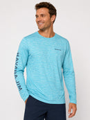 NWT Havana Jim Performance Fishing Long Sleeve Shirt Aqua Blue Medium