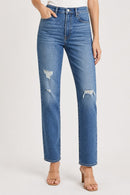 NWT 7 For All Mankind Easy Slim Women's Floral Detail Jeans Size 28