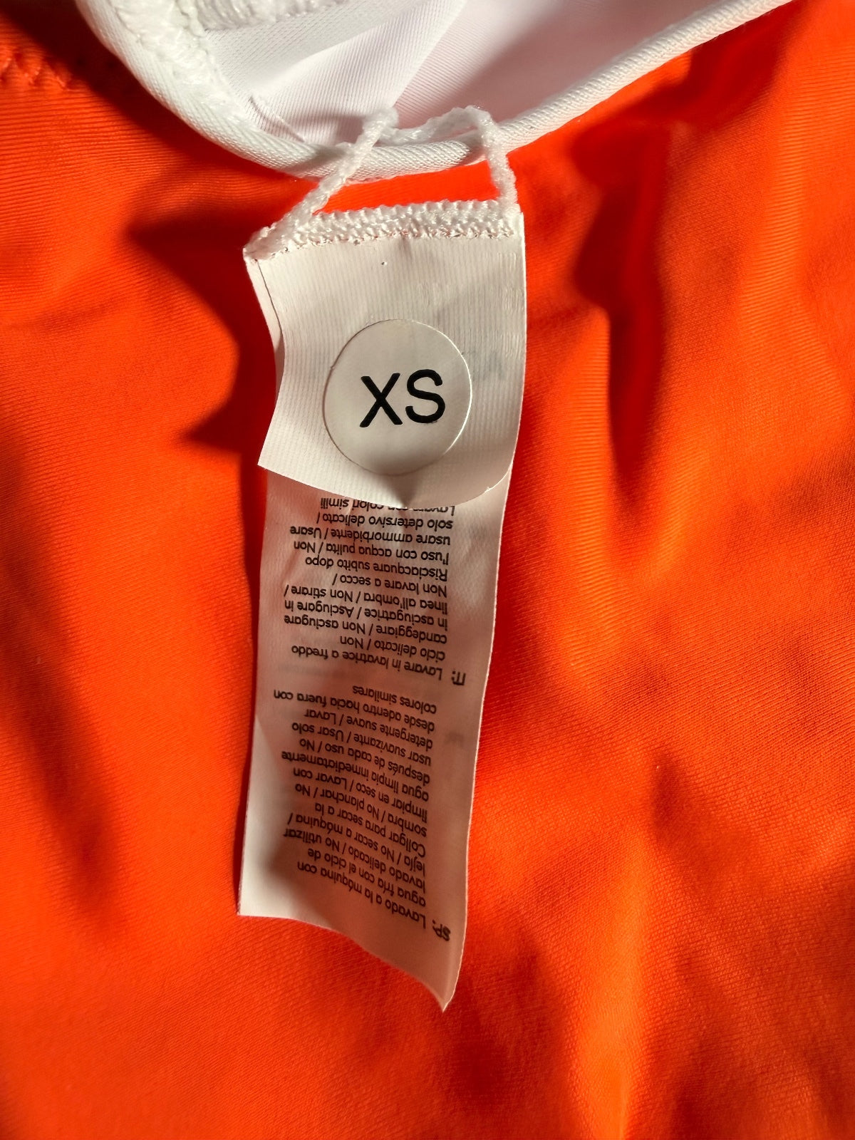 NWT Cupshe Orange And White Bowknot One piece Swimsuit Size XS