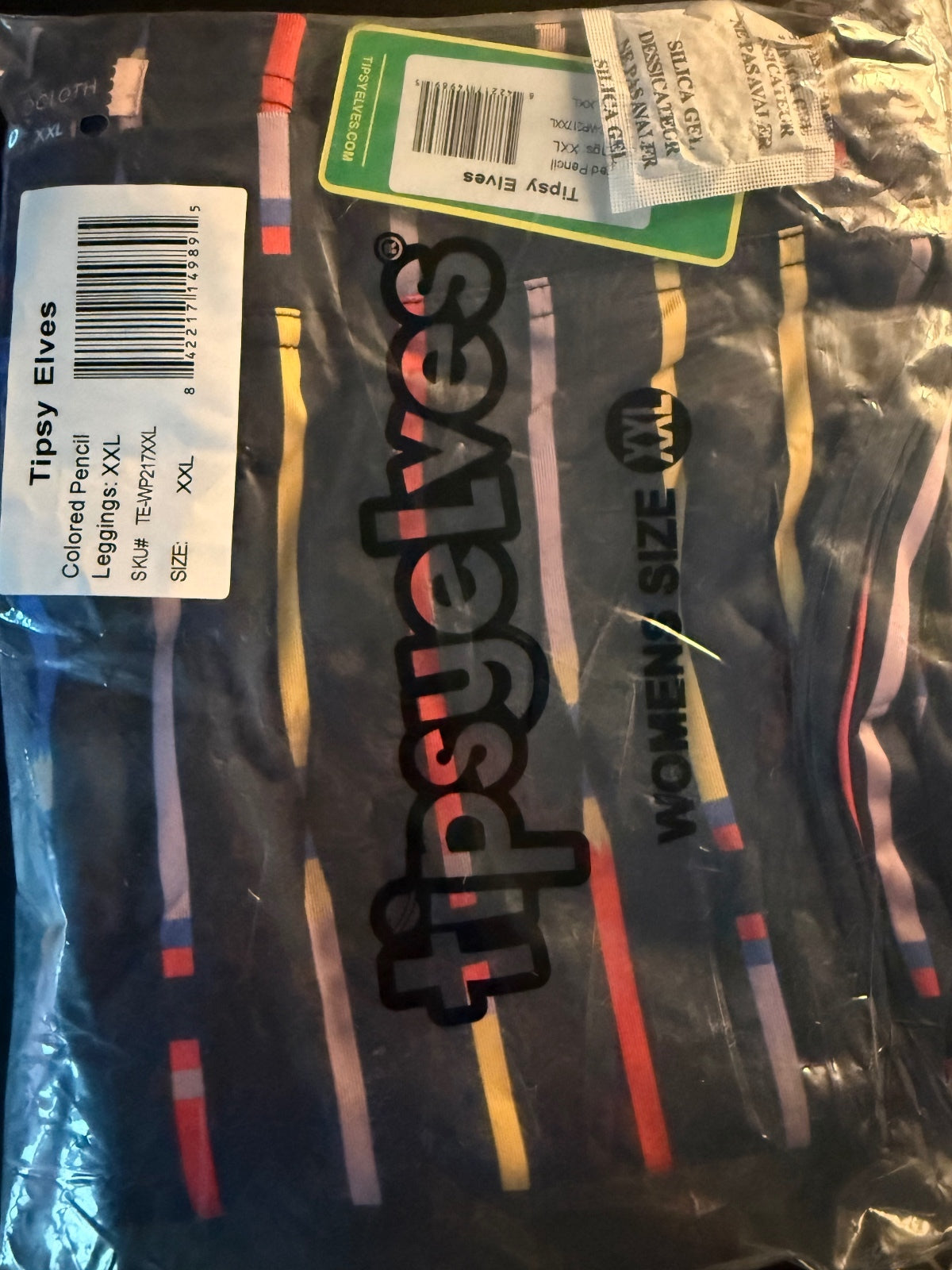 NWT Tipsy Elves Modcloth Pencil Print Leggings Women's Size XXL
